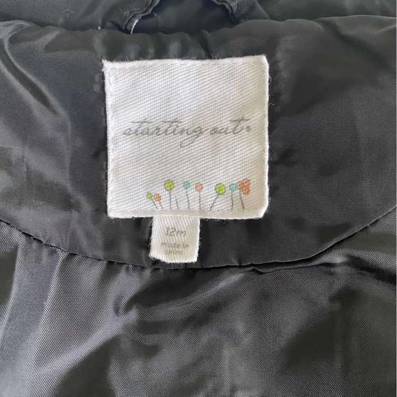 Starting out Black Quilted Zip Up Lightweight Puffer Vest Size 12 Months - Picture 6 of 7